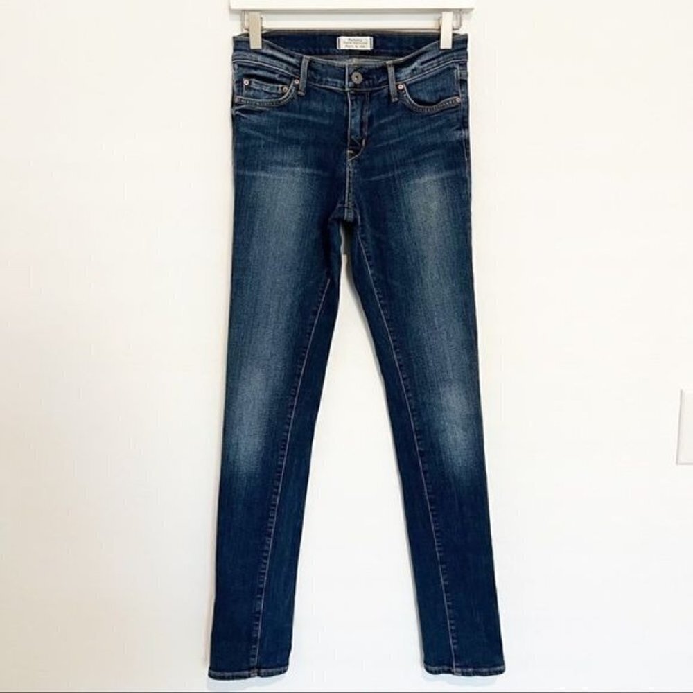 Principle Denim Mystic Stretch Skinny Jeans Blue Mid Rise Boho Casual Classic 26